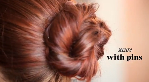cách búi tóc Chignon - hình minh họa 11