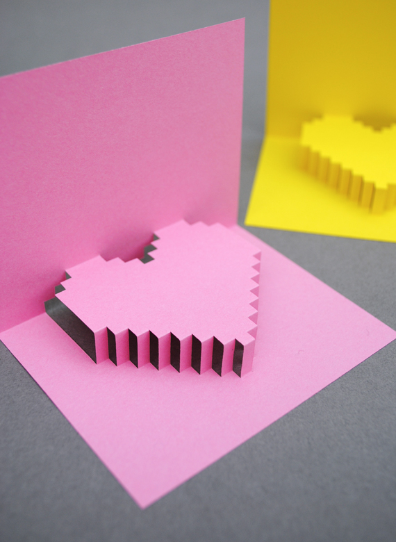 cách làm thiệp trái tim 3D - hình minh họa 9