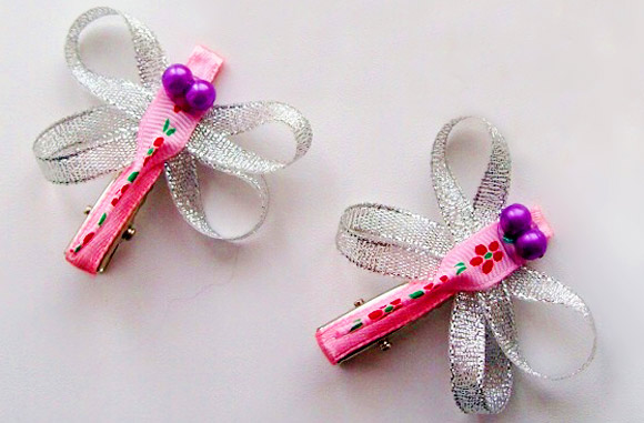kẹp tóc chuồn chuồn handmade - hình minh họa 5