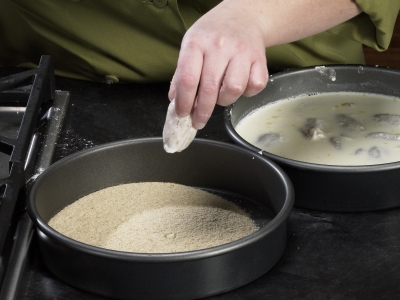 Learn How To Cook - How To Photo Pictorial Steps Frog Legs Roll the legs in the breadcrumbs. A Step-by-Step How To Photo Pictorial Learn How To Cook - How To Photo Pictorial Steps Frog Legs