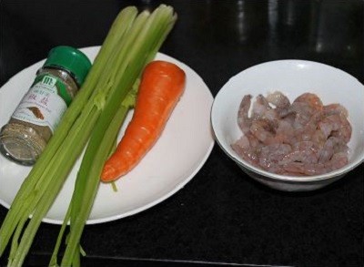 chả tôm rau củ