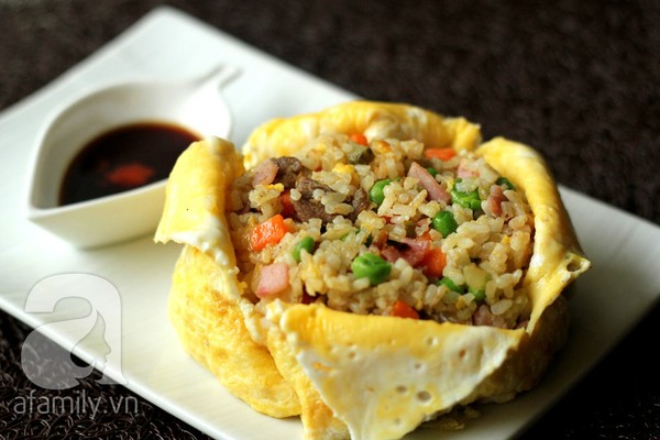 Bí quyết cho món cơm chiên ngon đẹp như nhà hàng 19 cơm chiên tình yêu - hình minh họa 10