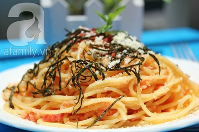 Spaghetti trứng cá cực ngon đổi món cuối tuần 16 Spaghetti trứng cá - hình minh họa 6