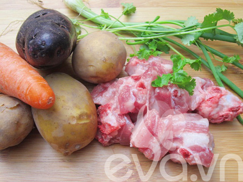 canh sườn khoai tây