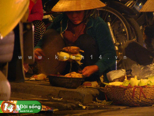 món nướng vỉa hè ngày lạnh