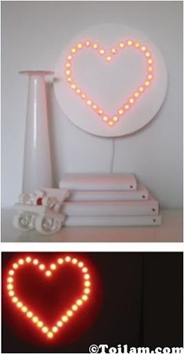 đèn ngủ LED hình trái tim - hình minh họa 9