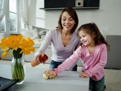 khuyến khích trẻ làm việc nhà