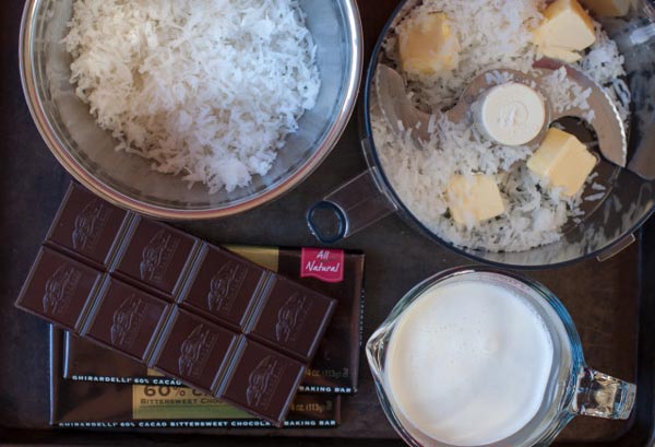 bánh tart dừa nhân sô cô la