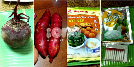 chè trôi nước củ dền
