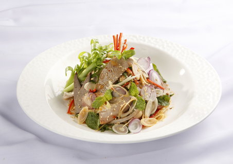 lòng heo trộn riềng sả